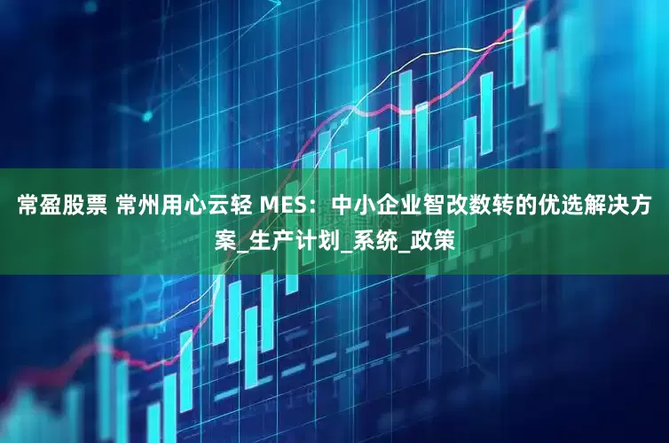 常盈股票 常州用心云轻 MES：中小企业智改数转的优选解决方案_生产计划_系统_政策